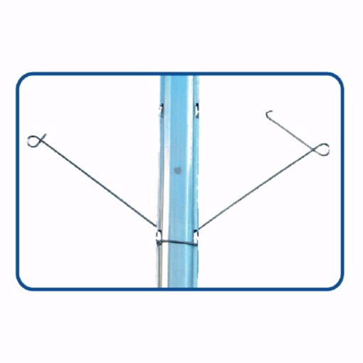 Immagine di Molla distanziatrice per palo di metallo 52x35