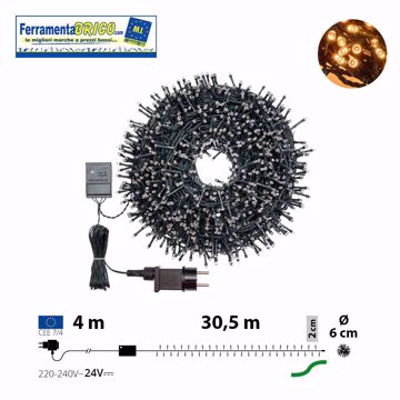 Immagine di MINICLUSTER Ø6CM NTL 1500 LED TRADITIONAL 4 + 30,5M