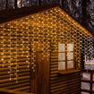 Immagine di TENDA SNOW LIGHT 480 LED BIANCO CALDO  VERTICALI 4M + 408 x H120CM