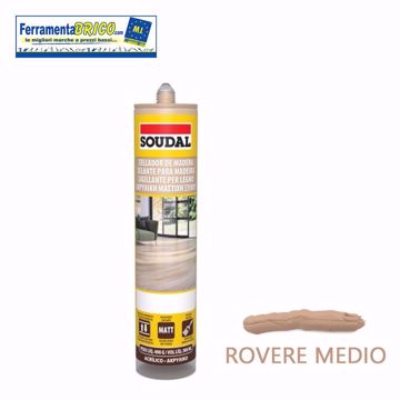 Immagine di SIGILLANTE ACRILICO PER LEGNO SOUDAL ROVERO MEDIO 300 ML