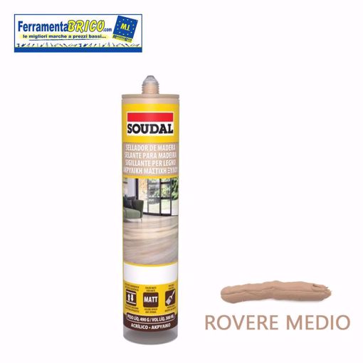 Immagine di SIGILLANTE ACRILICO PER LEGNO SOUDAL ROVERO MEDIO 300 ML