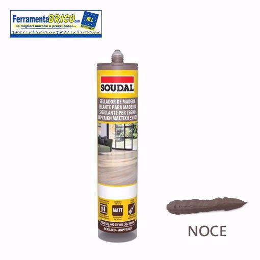 Immagine di SIGILLANTE ACRILICO PER LEGNO SOUDAL NOCE 300 ML