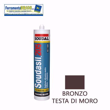 Immagine di SIGILLANTE SILICONICO NEUTRO PER L'EDILIZIA SOUDASIL 205 BRONZO TESTA DI MORO 310ML